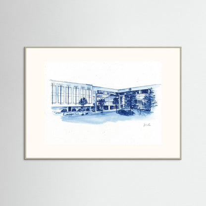 Widger School of Law, art print- Villanova University wall art