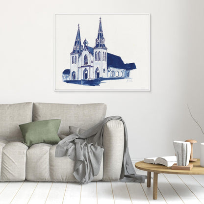 St. Thomas of Villanova Church, canvas print - Villanova University wall art