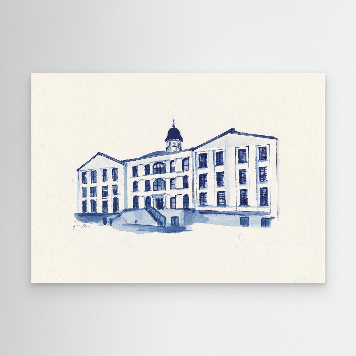 Villanova University, Alumni Hall, canvas print