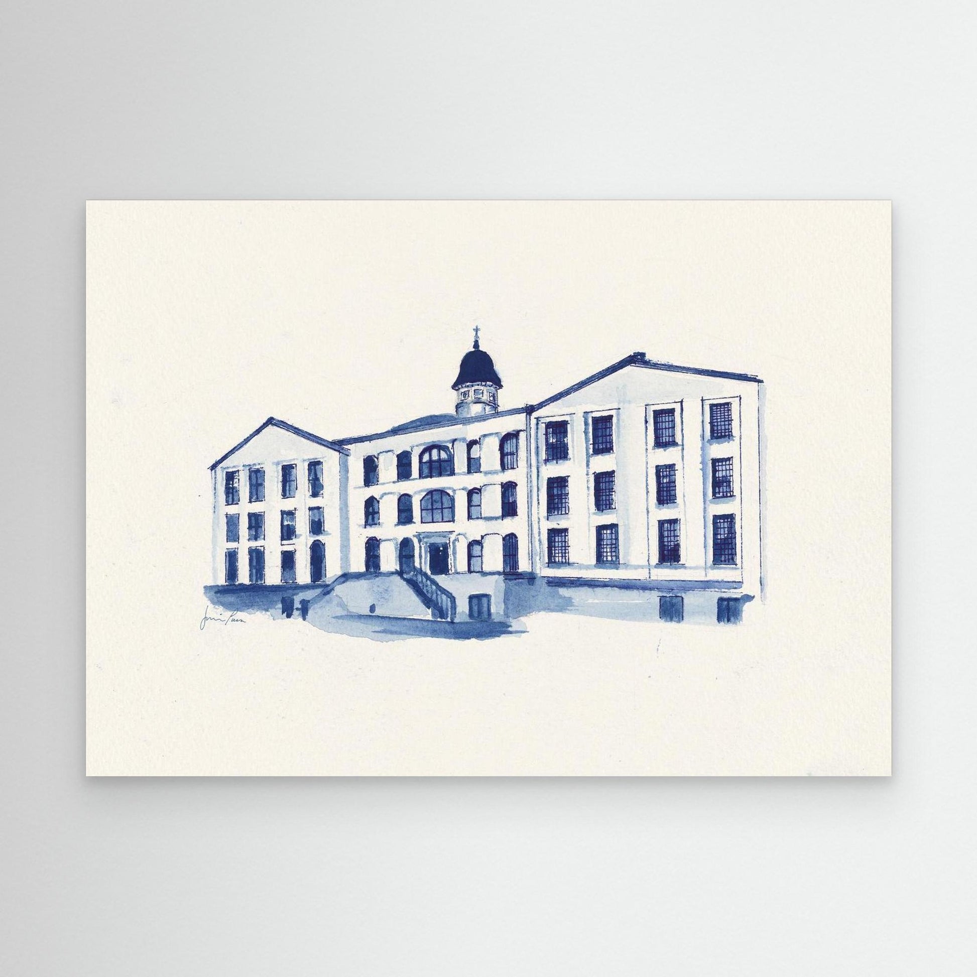 Villanova University, Alumni Hall, canvas print