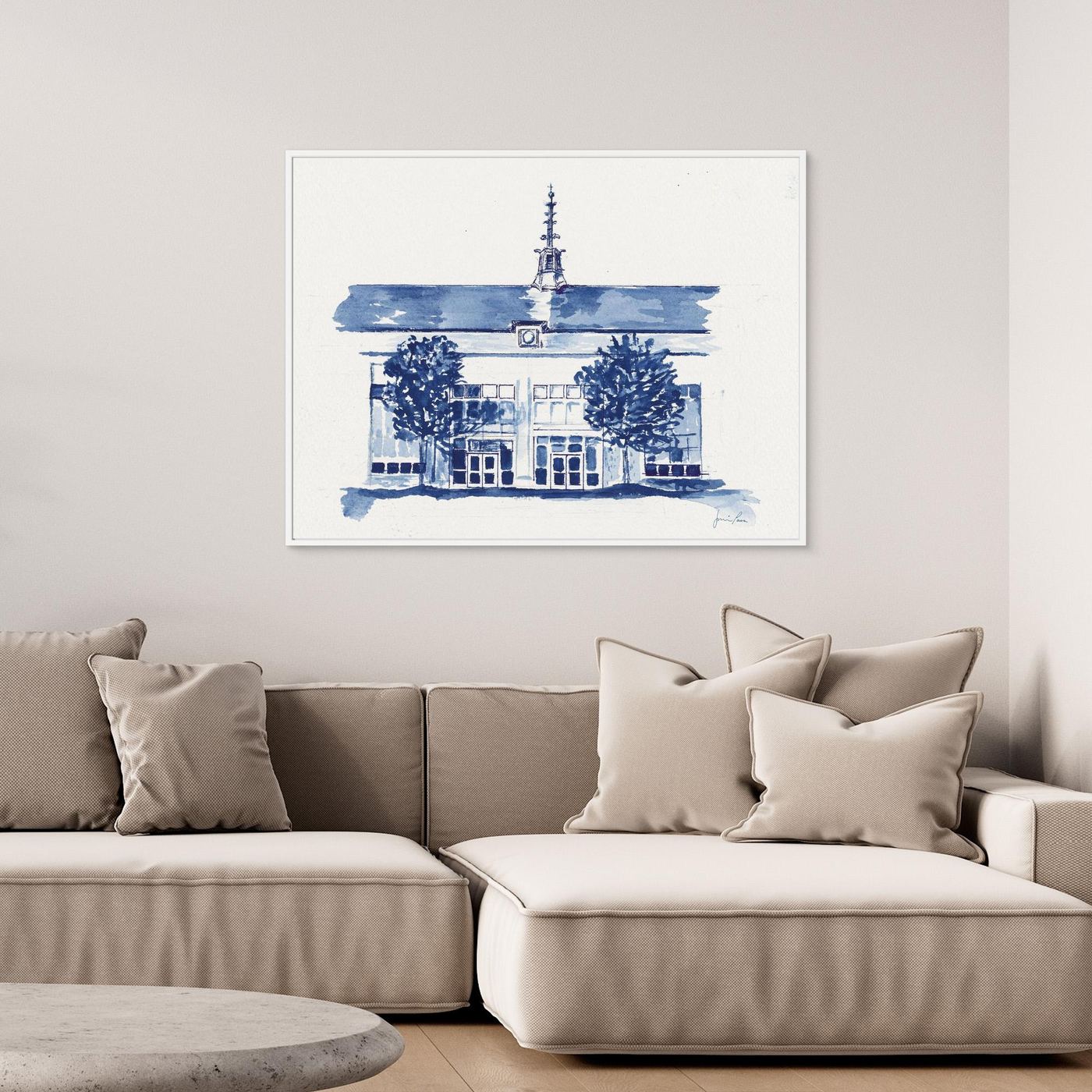 Dougherty Hall, canvas print - Villanova University wall art