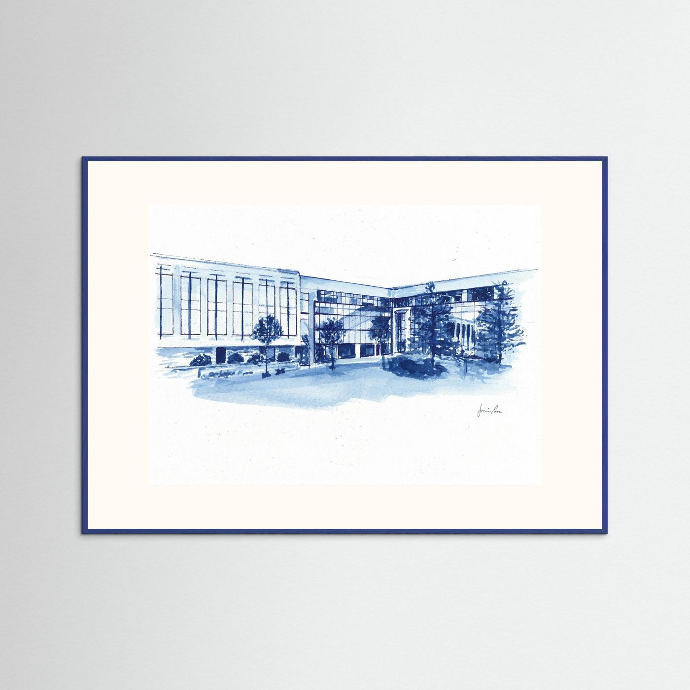 Widger School of Law, art print- Villanova University wall art