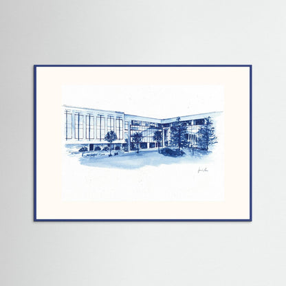 Widger School of Law, art print- Villanova University wall art