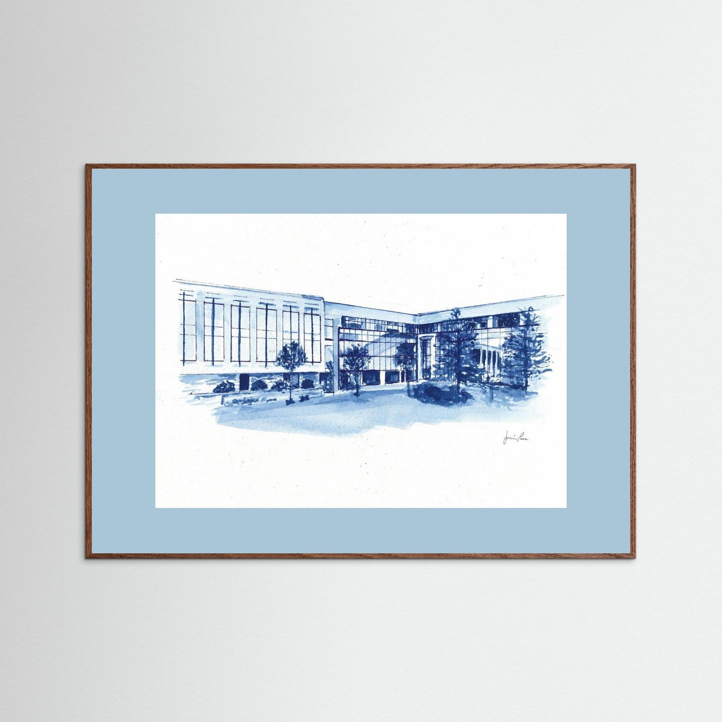 Villanova University, Widger School of Law, archival print