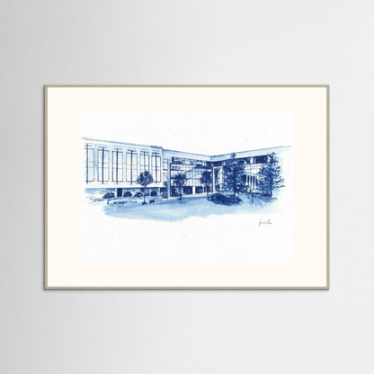 Widger School of Law, art print- Villanova University wall art