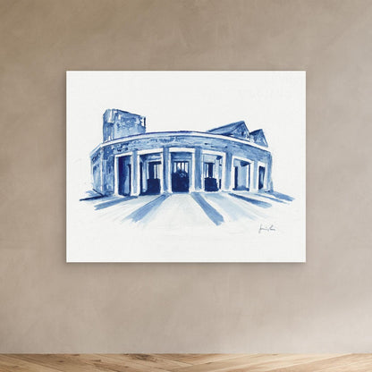 Mullen Performing Arts Center, canvas print - Villanova University wall art
