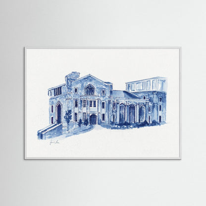 Drosdick Hall, art print - Villanova University wall art
