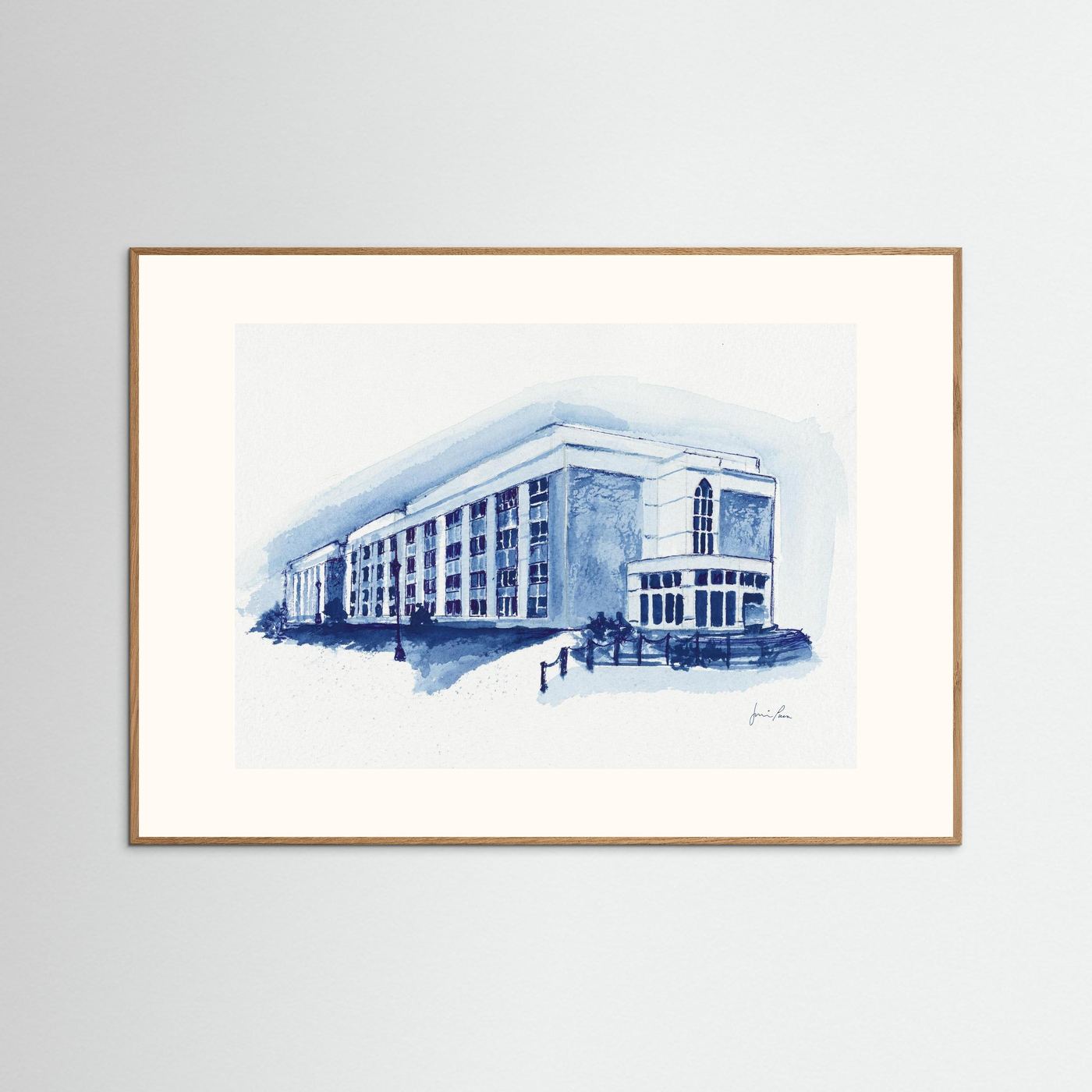Mendel Science Center, archival print - Villanova University