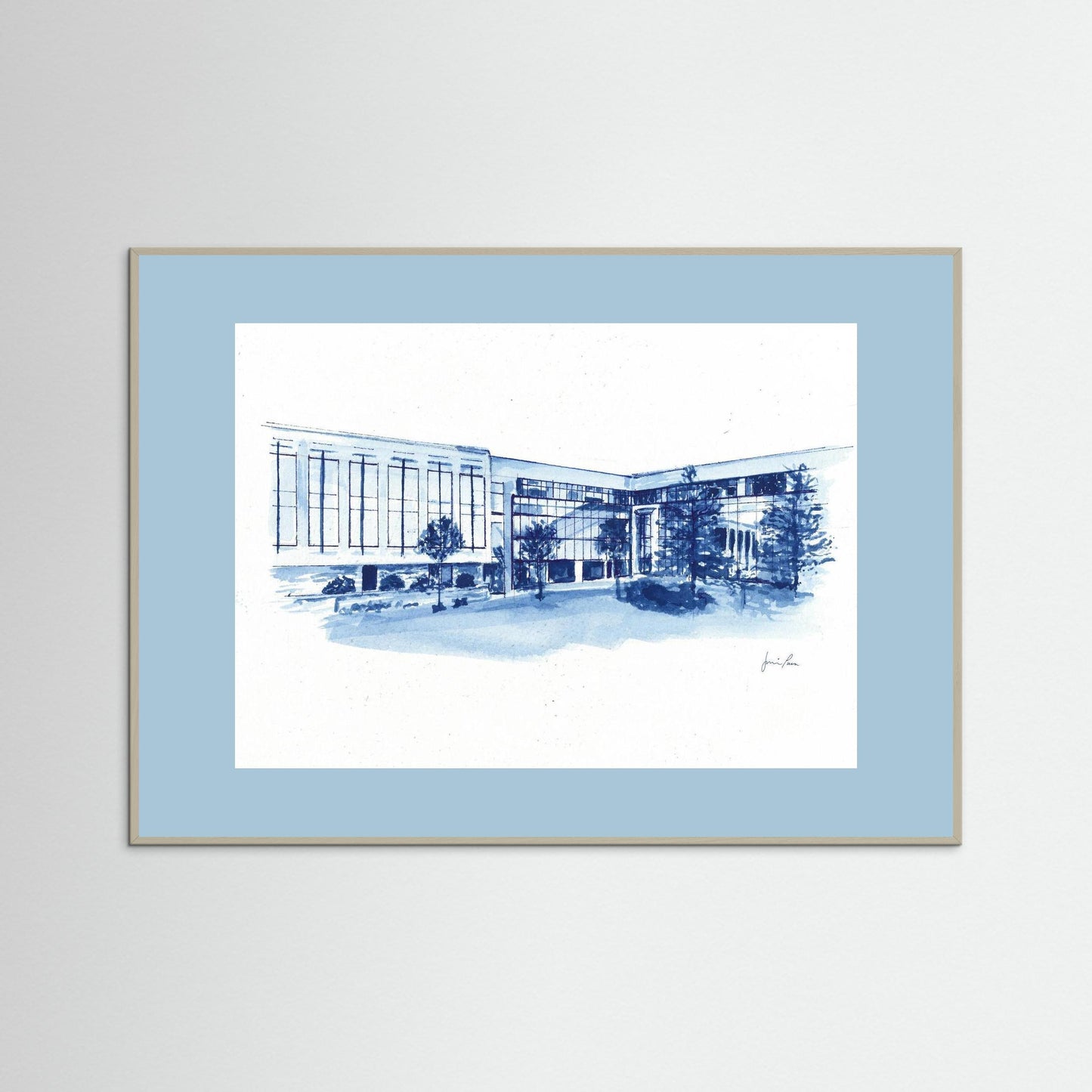 Villanova University, Widger School of Law, archival print