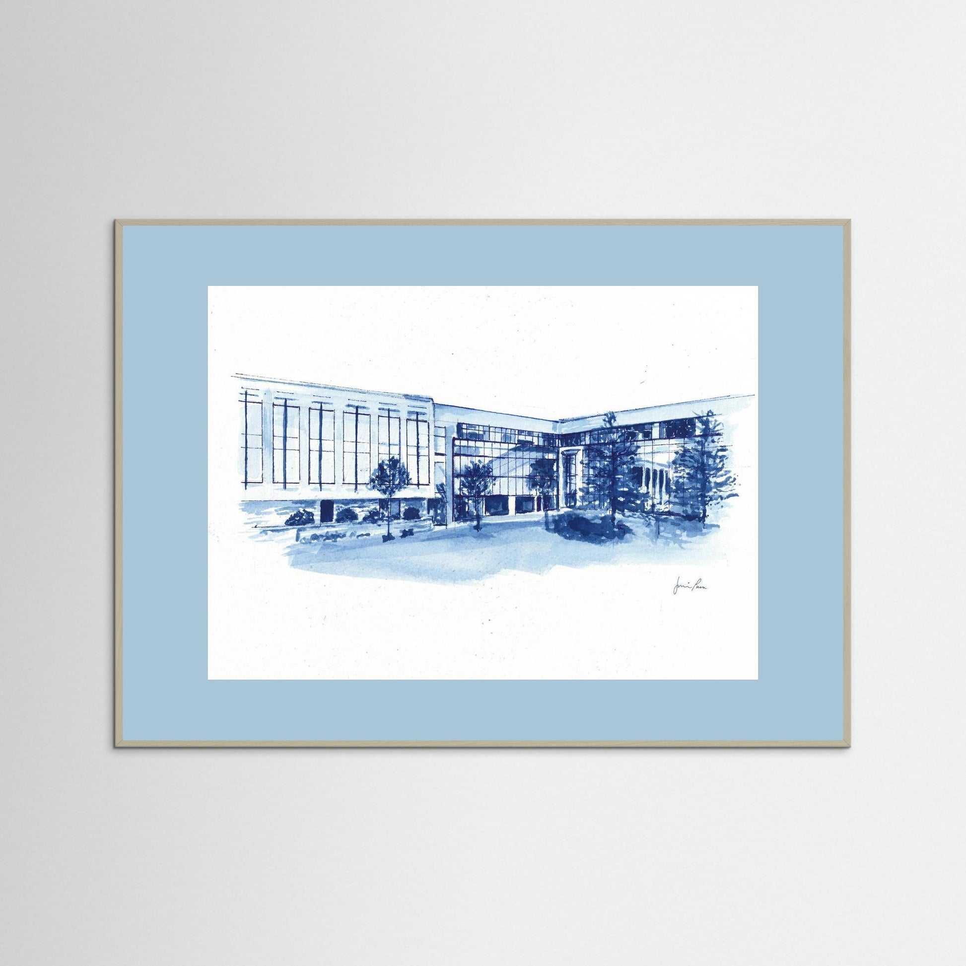 Villanova University, Widger School of Law, archival print
