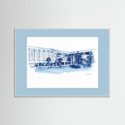 Widger School of Law, art print- Villanova University wall art