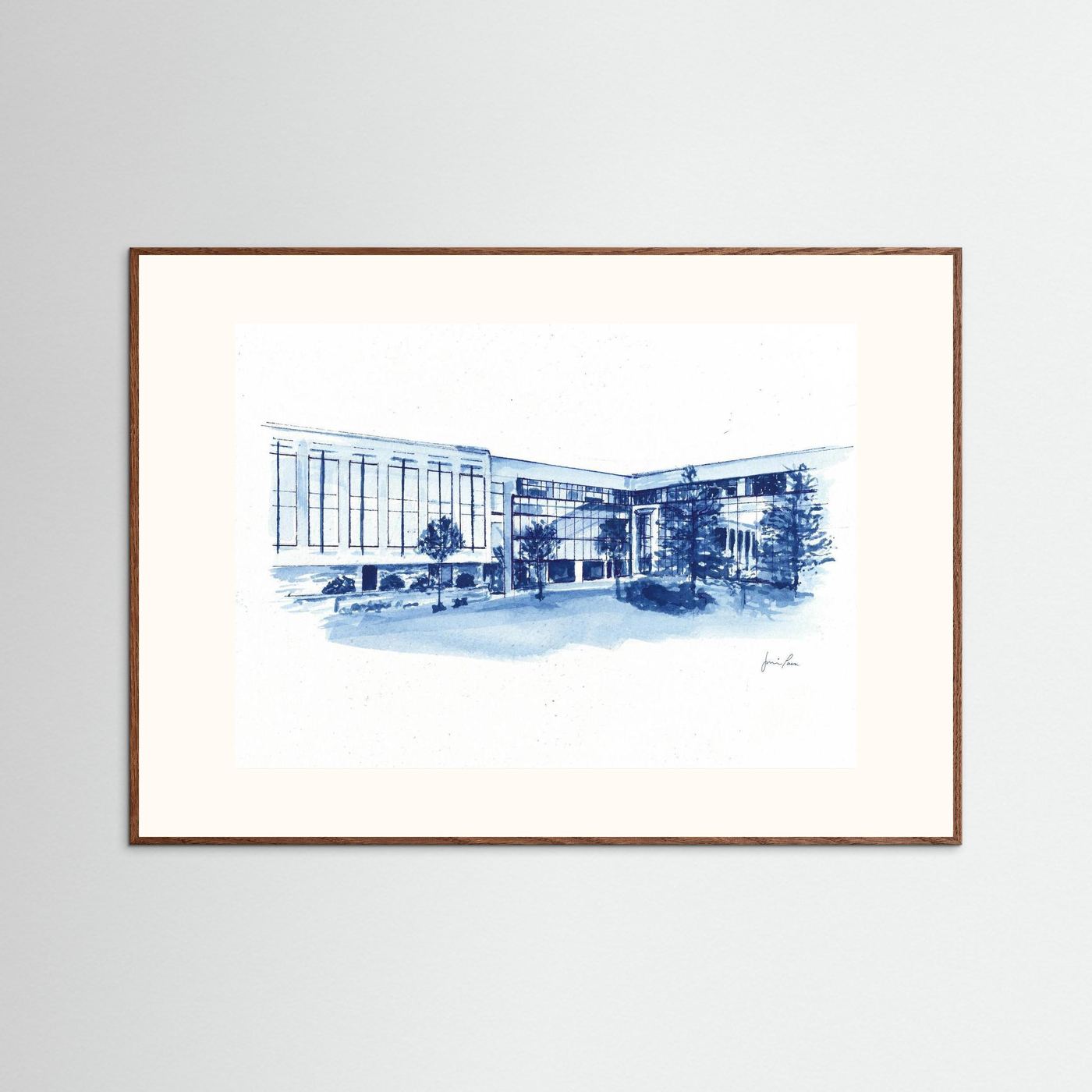 Widger School of Law, art print- Villanova University wall art