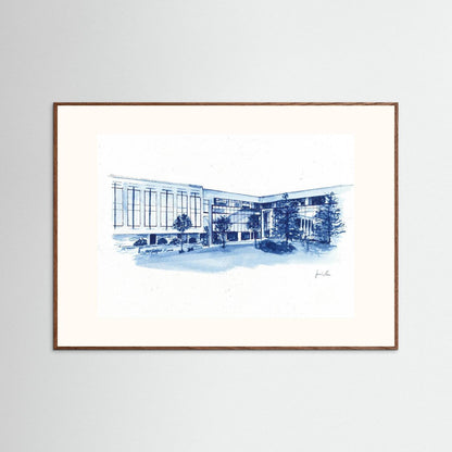 Widger School of Law, art print- Villanova University wall art