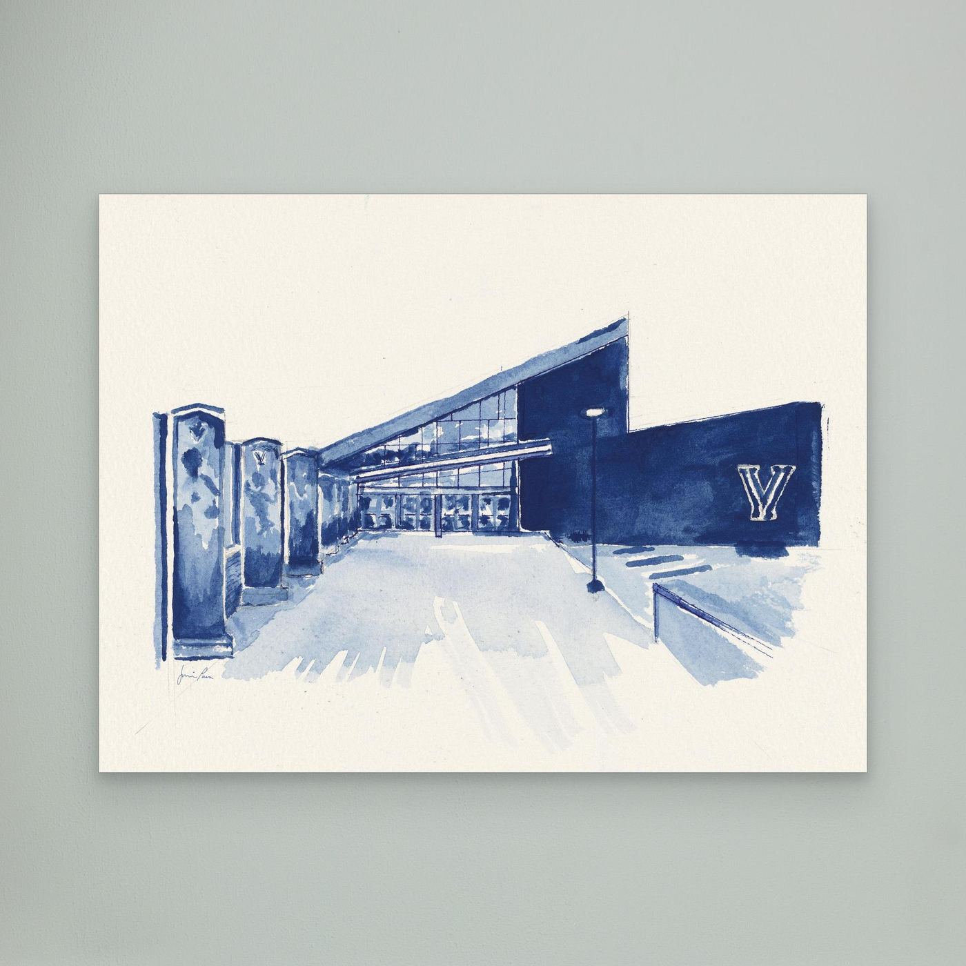 Finneran Pavilion, canvas print - Villanova University wall art