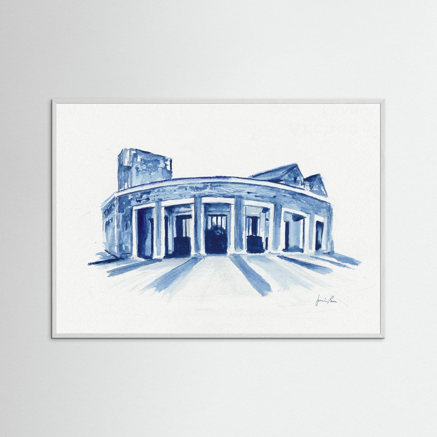 Mullen Performing Arts Center, art print - Villanova University wall art