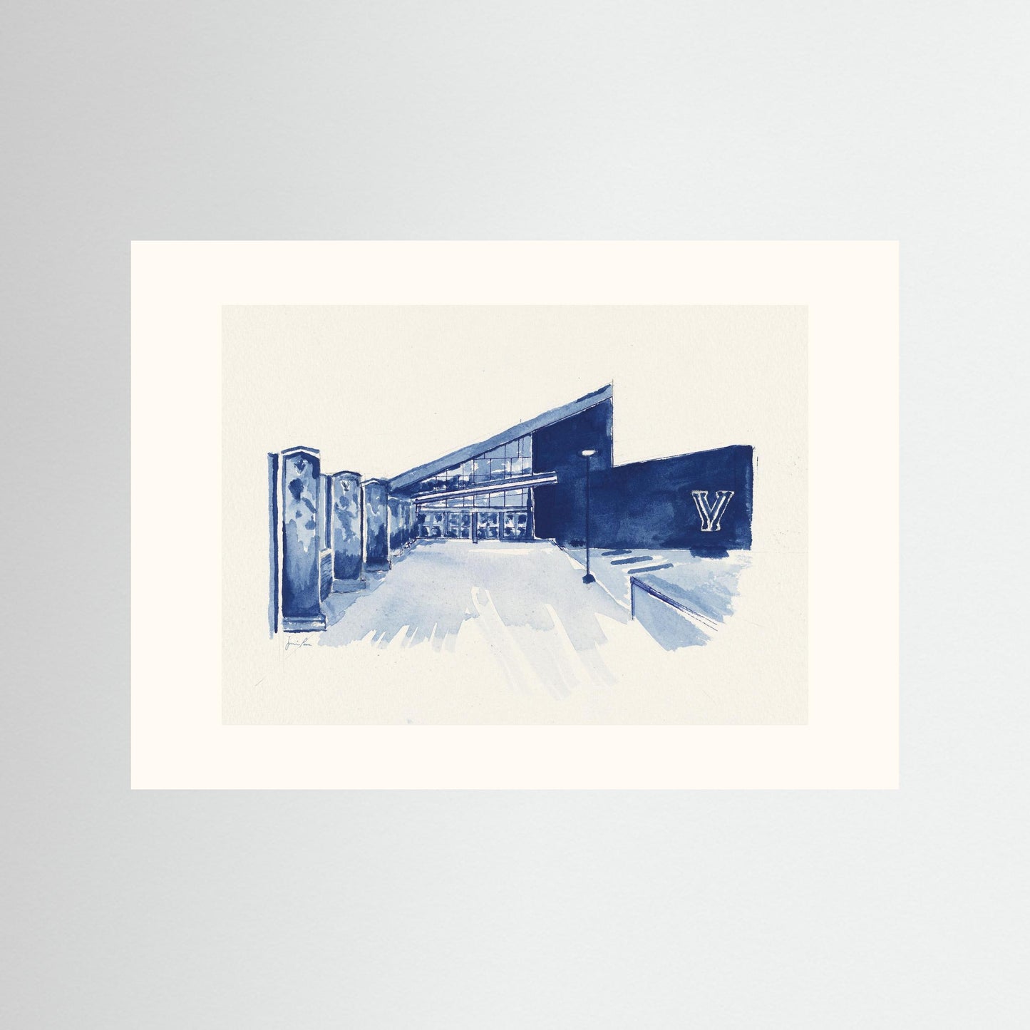 Villanova University, Finneran Pavilion, archival print