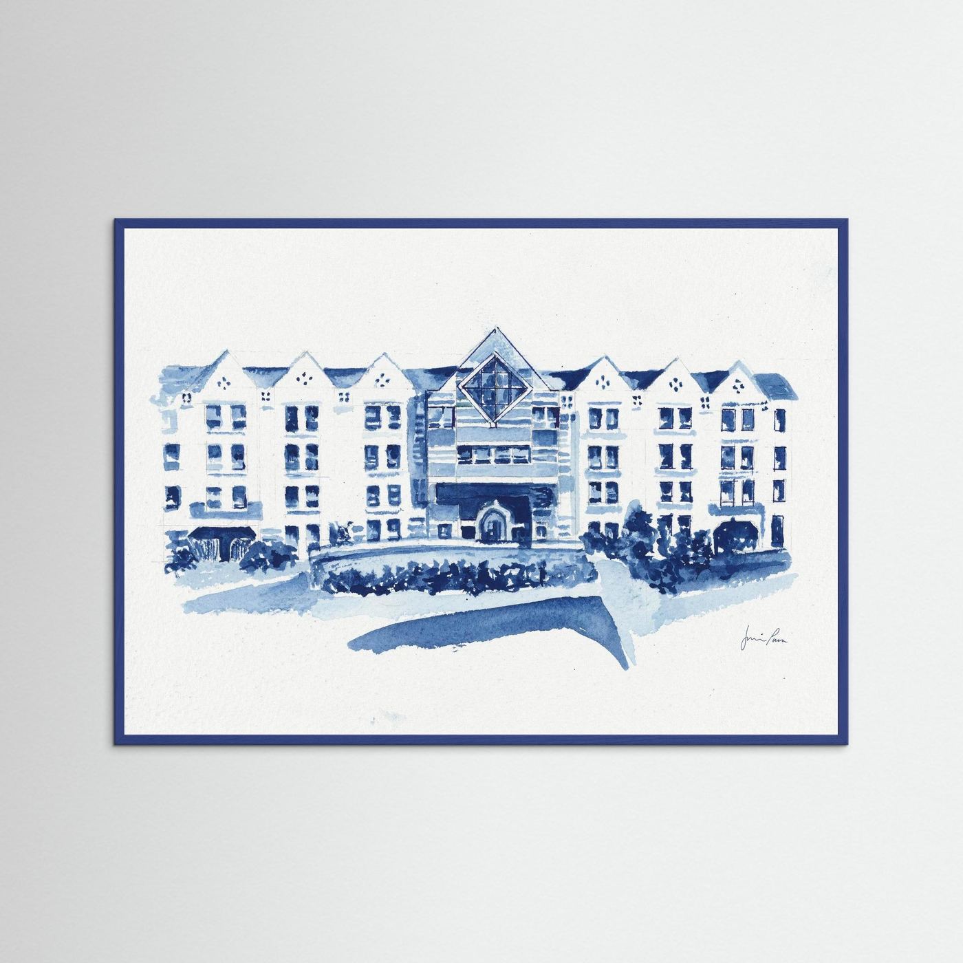 St. Augustine Center, archival art print - Villanova University wall art