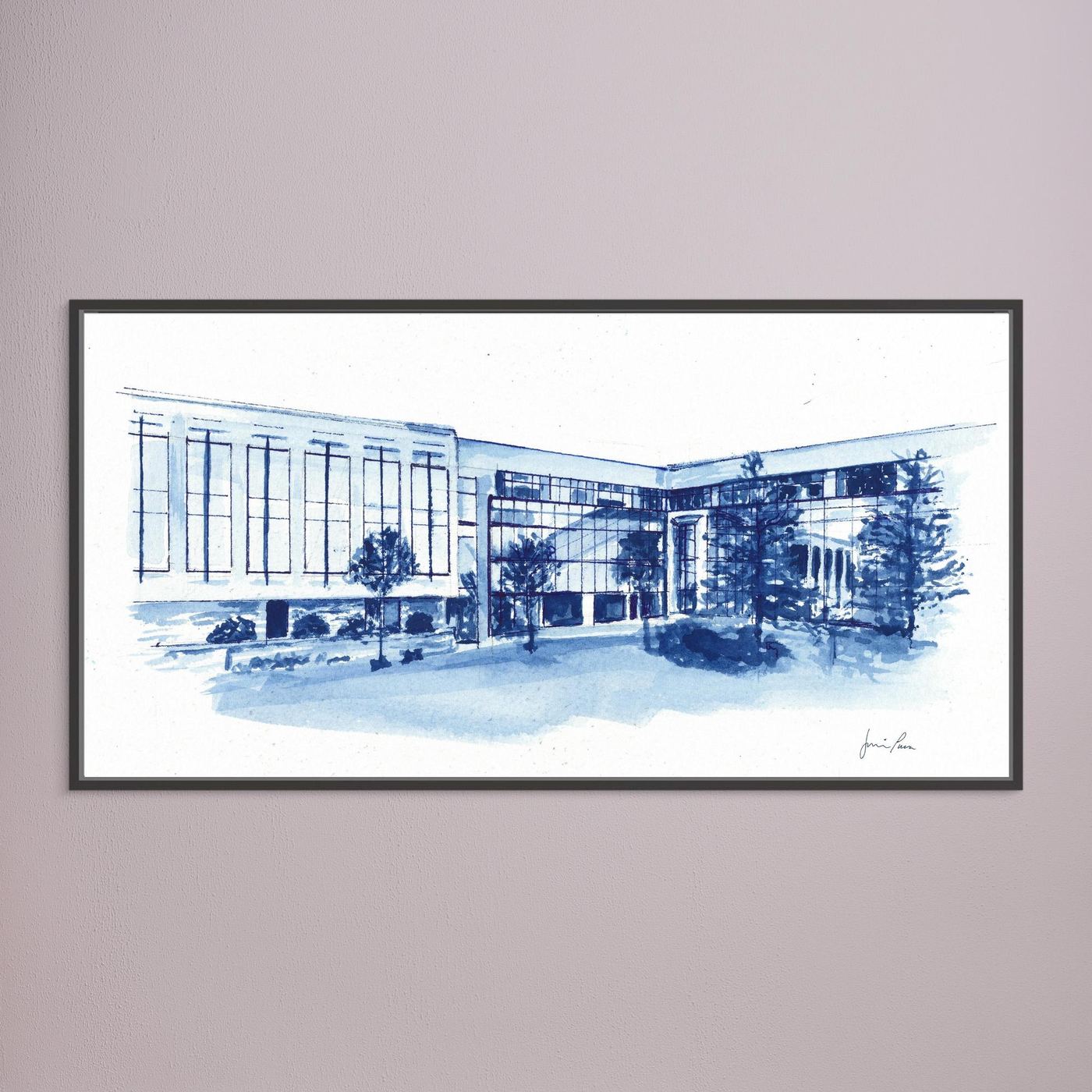 Widger School of Law, canvas print - Villanova University wall art