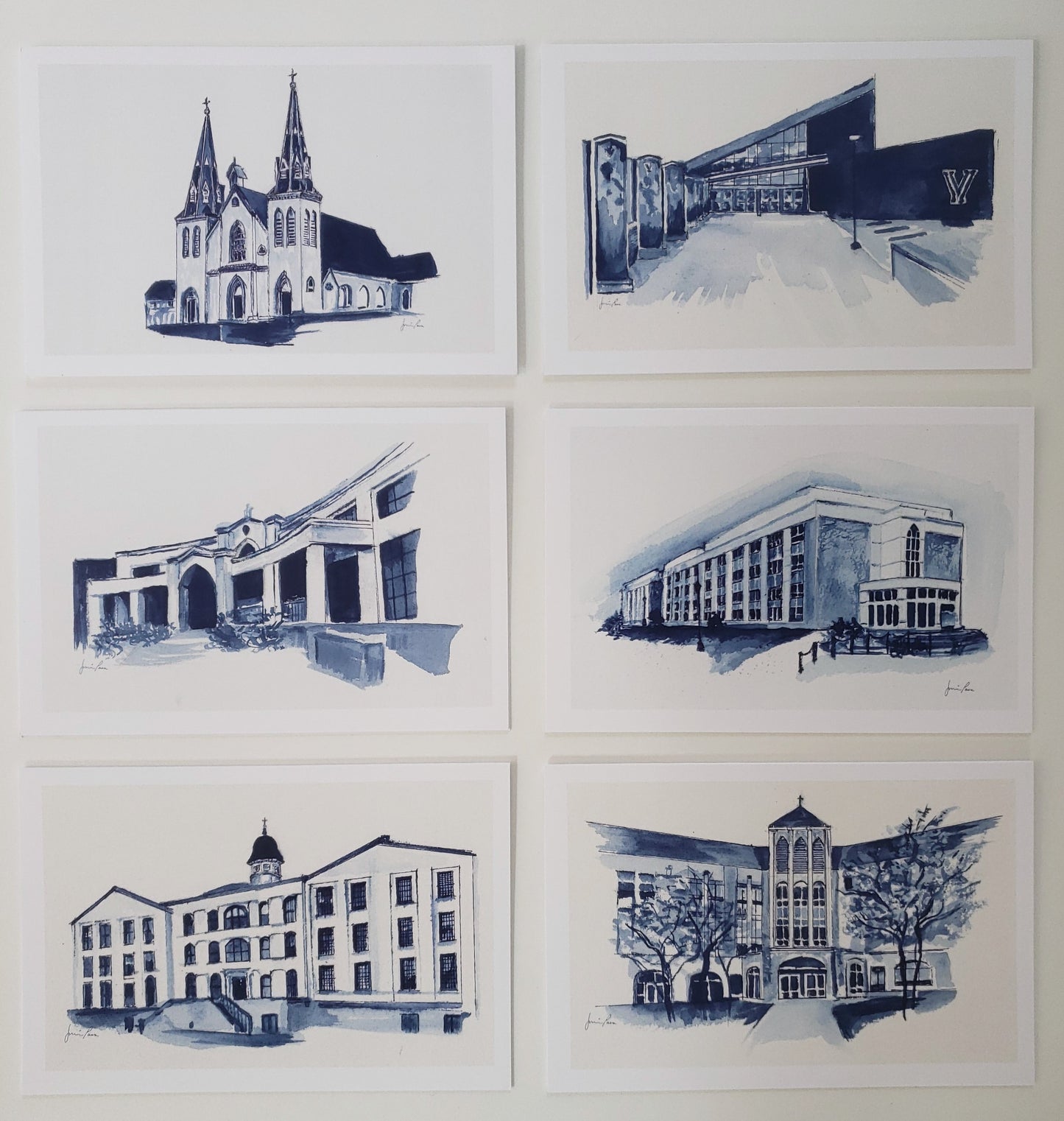 Villanova Legacy Collection Blank greeting cards