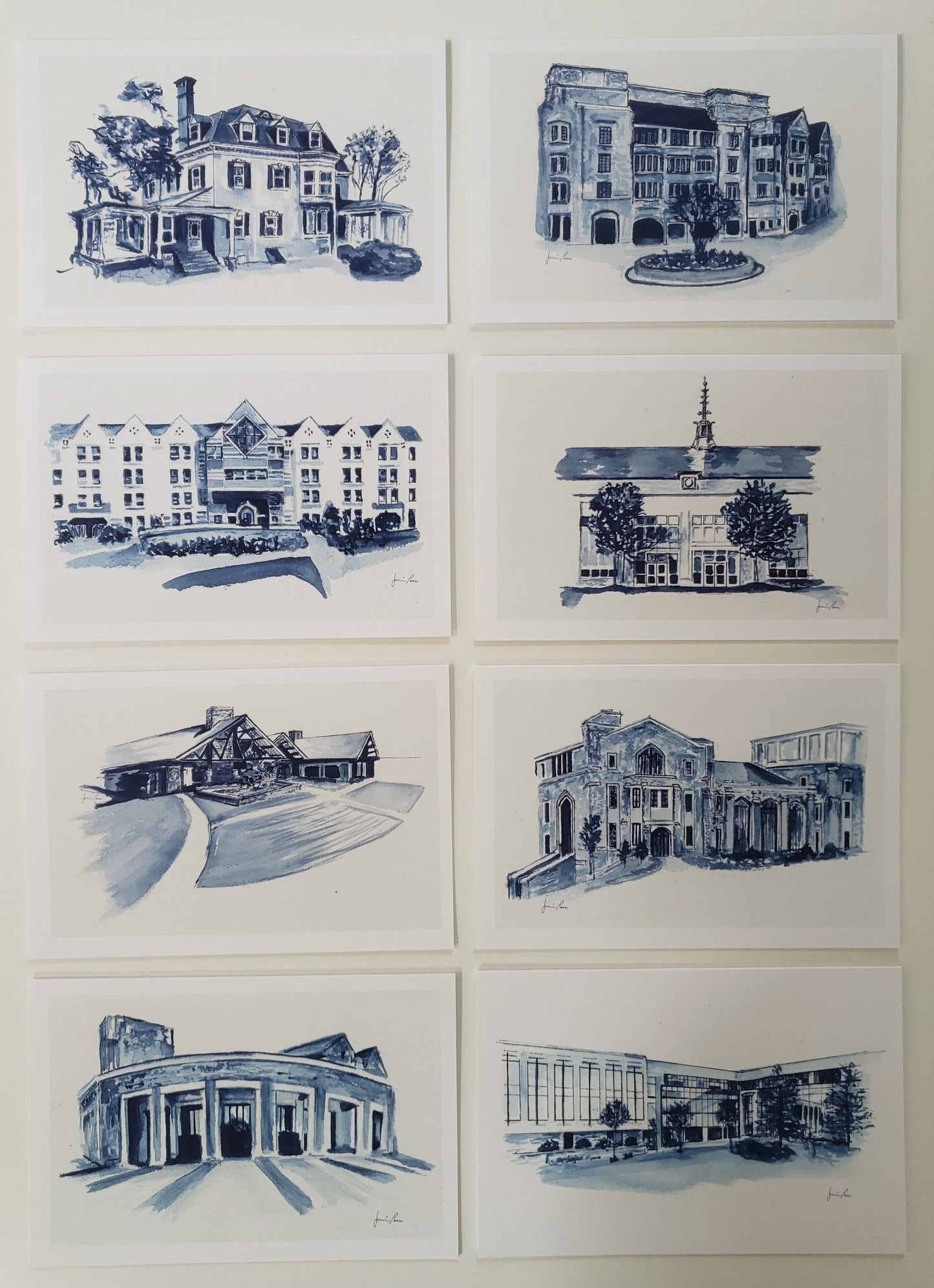 Villanova Legacy Collection Blank greeting cards