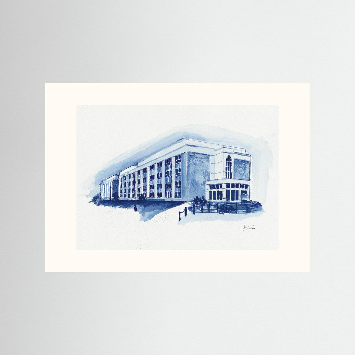 Mendel Science Center,  archival art print - Villanova University wall art
