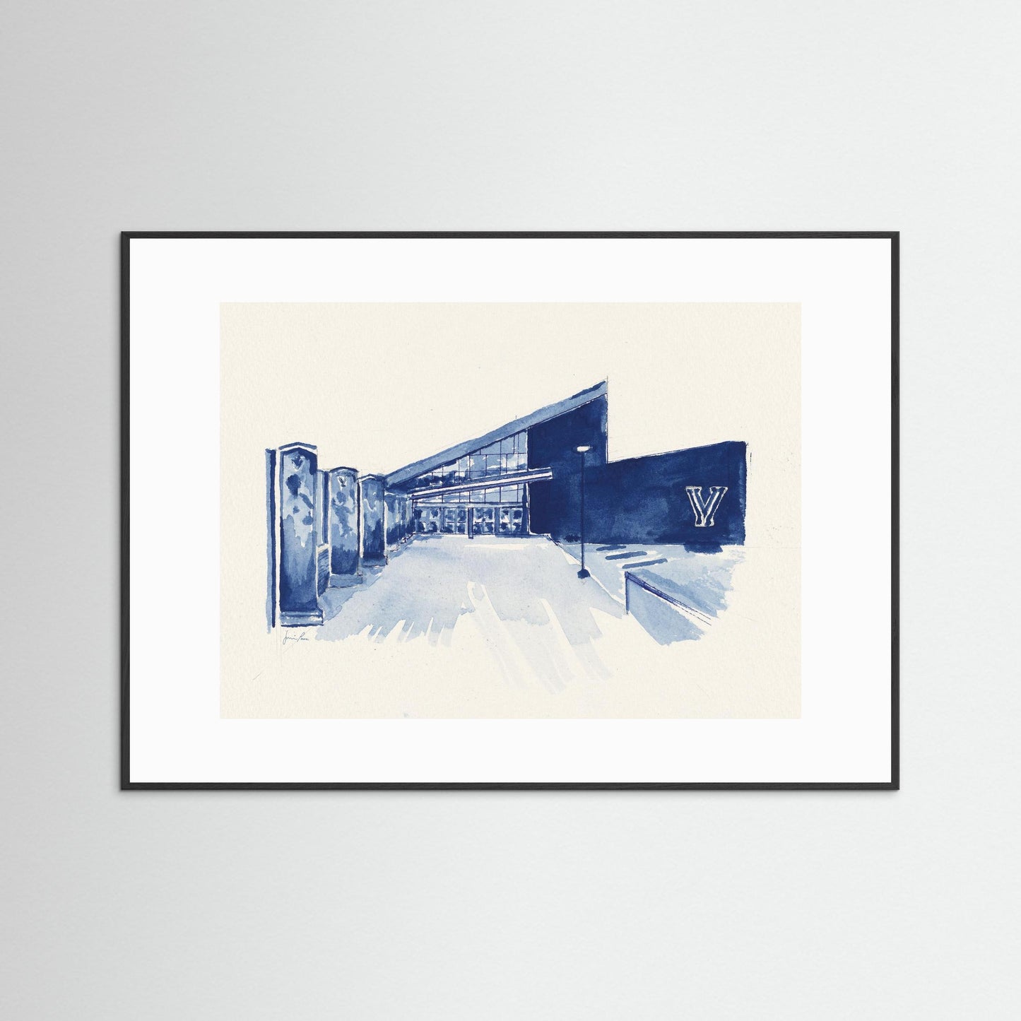 Villanova University, Finneran Pavilion, archival print