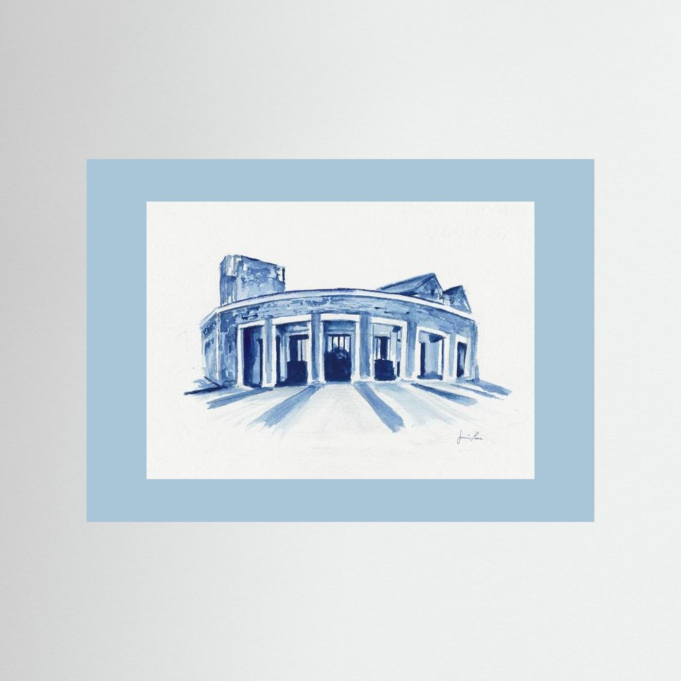 Mullen Performing Arts Center, art print - Villanova University wall art