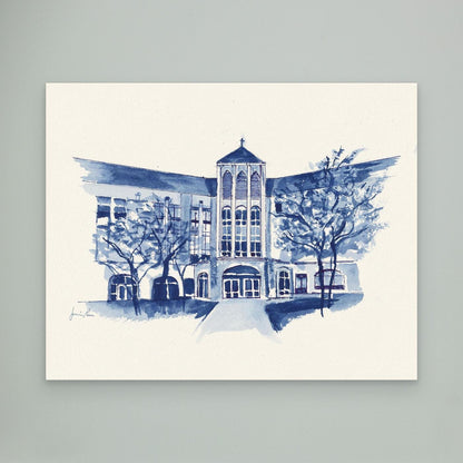 Driscoll Hall, canvas print - Villanova University wall art
