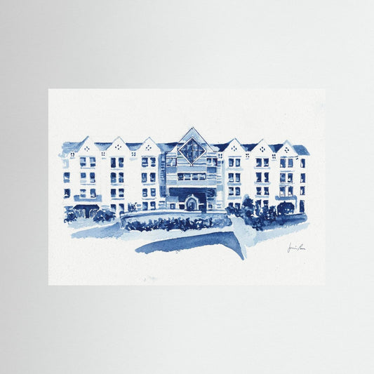 St. Augustine Center, archival art print - Villanova University wall art