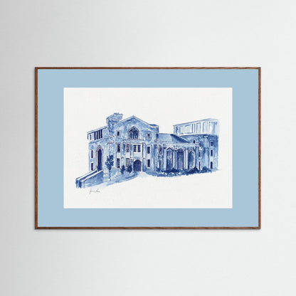 Drosdick Hall, art print - Villanova University wall art