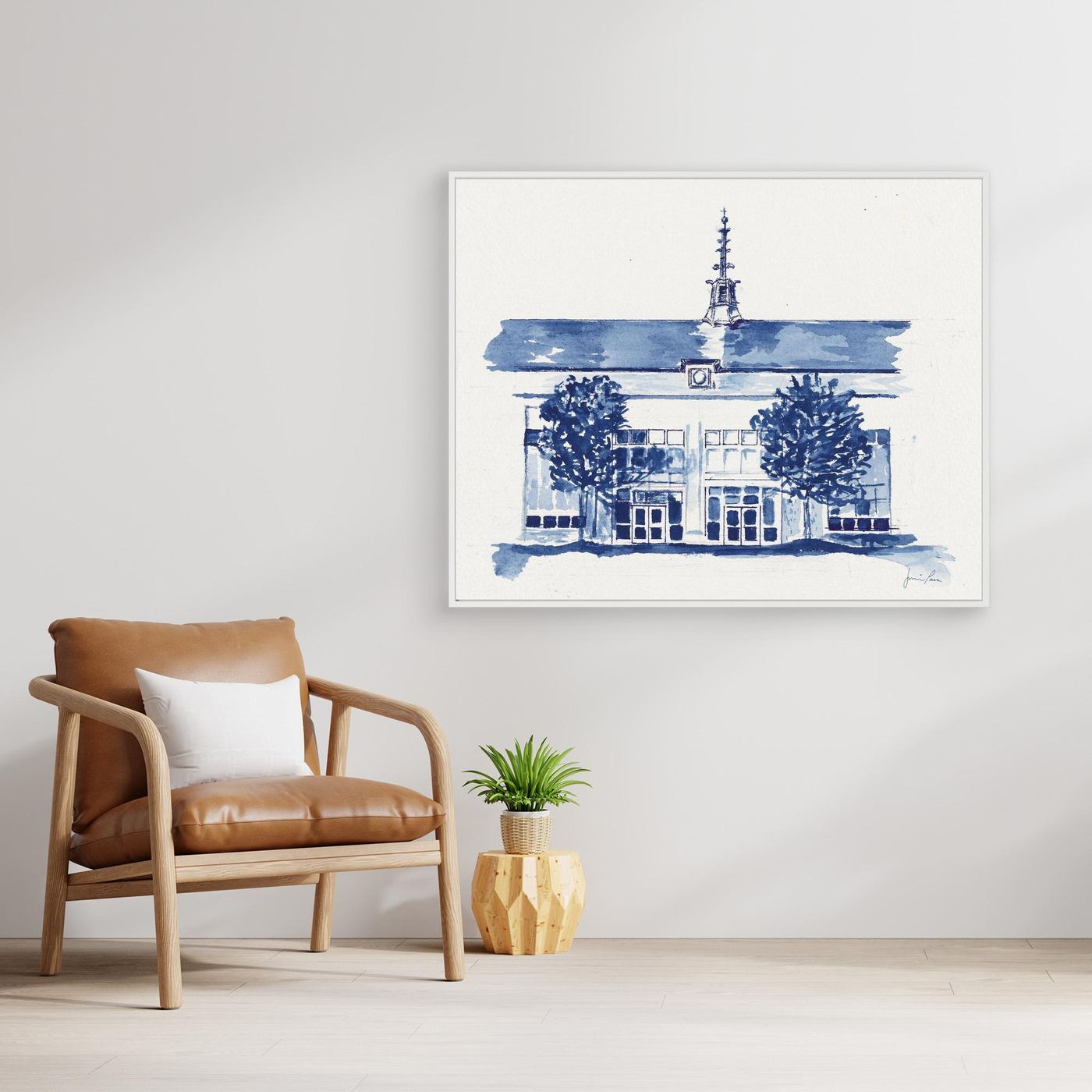 Dougherty Hall, canvas print - Villanova University wall art