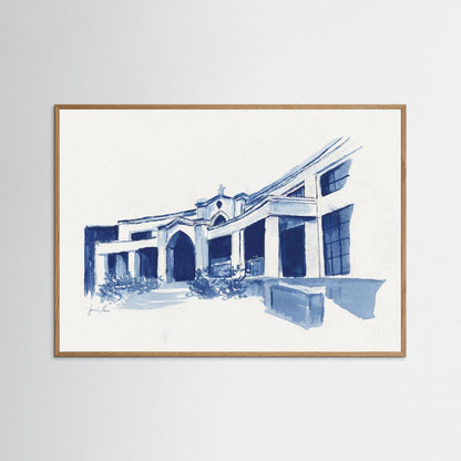 Bartley Hall,  art print - Villanova University wall art