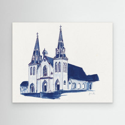 St. Thomas of Villanova Church, canvas print - Villanova University wall art