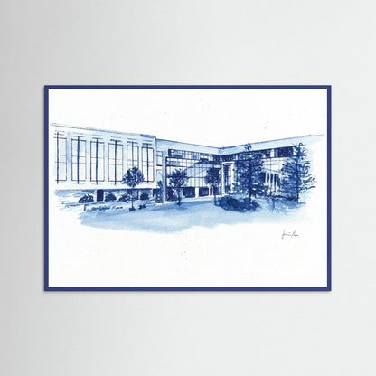 Widger School of Law, art print- Villanova University wall art
