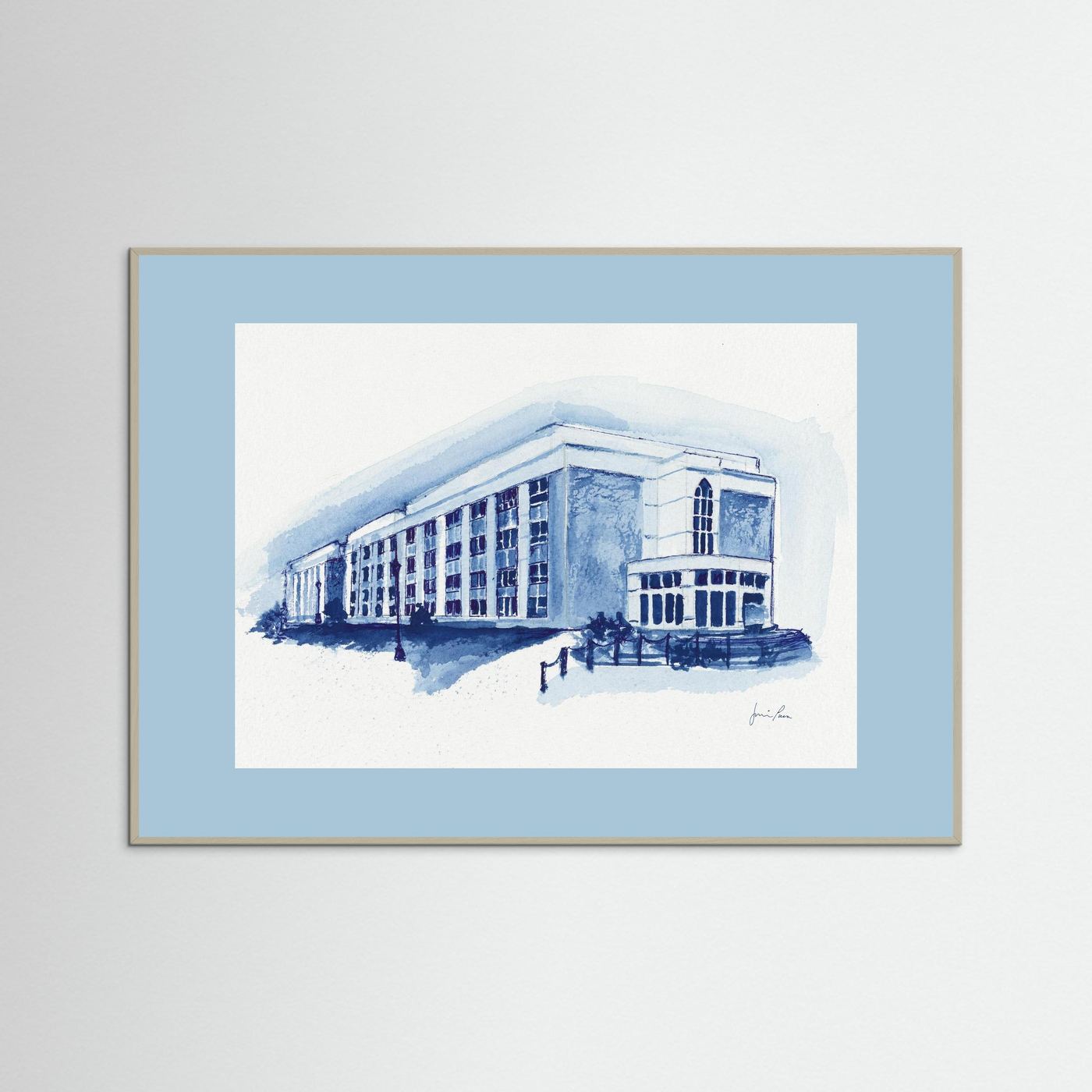 Mendel Science Center, archival print - Villanova University