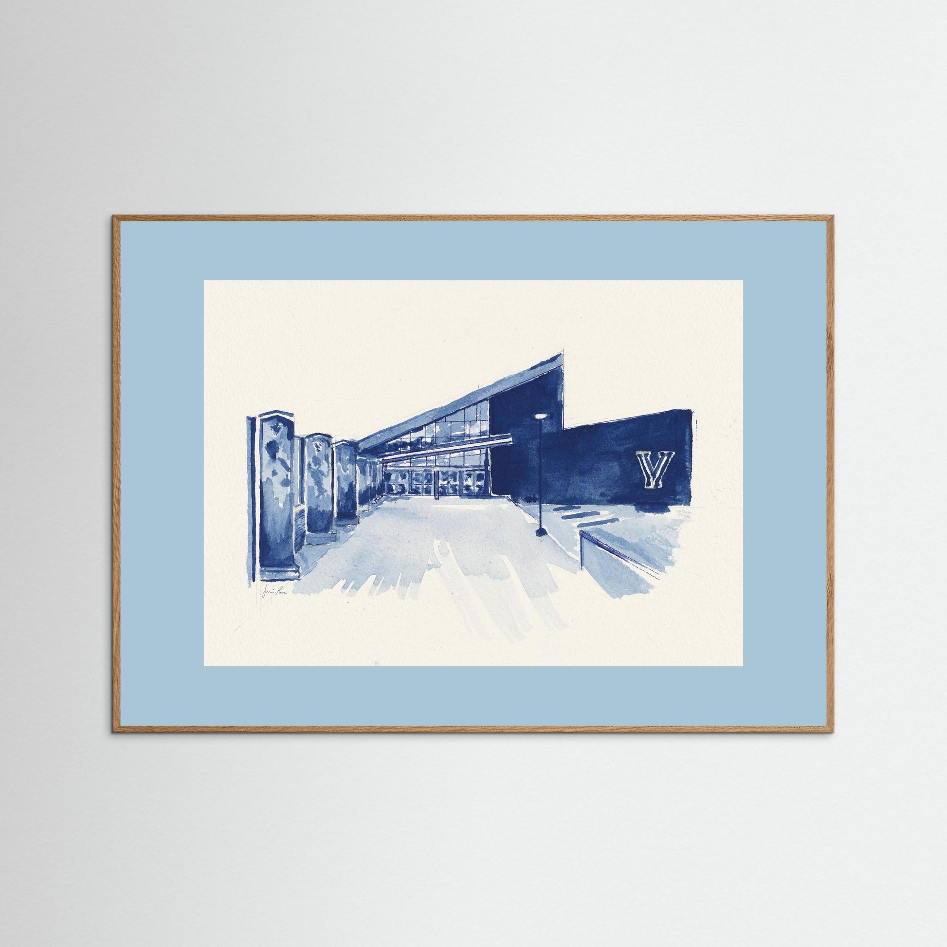 Villanova University, Finneran Pavilion, archival print