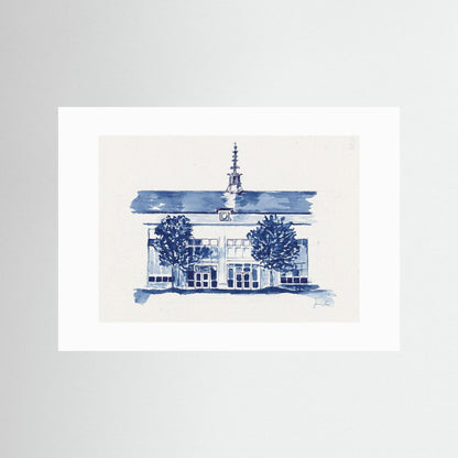 Dougherty Hall, archival print - Villanova University wall art
