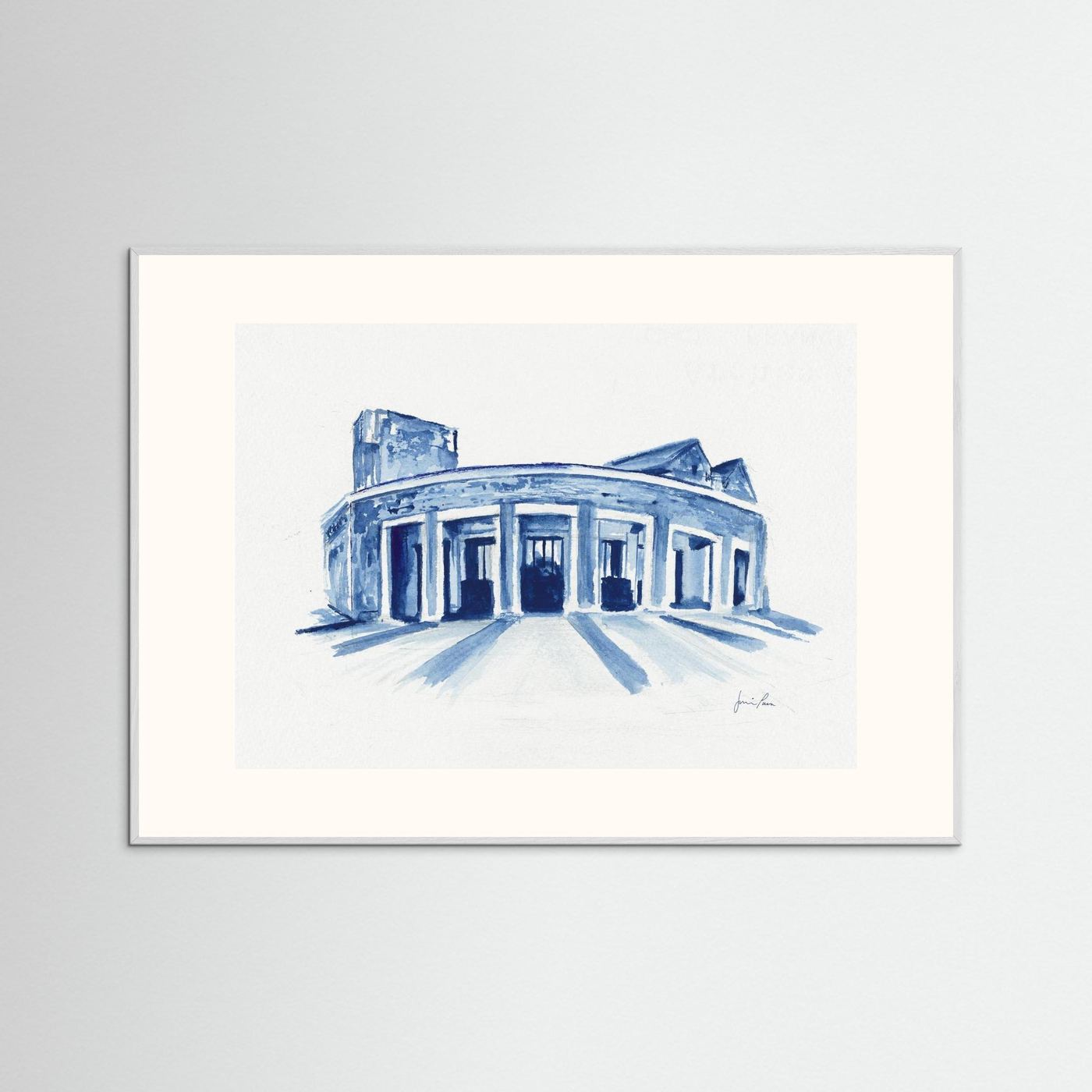 Mullen Performing Arts Center, art print - Villanova University wall art