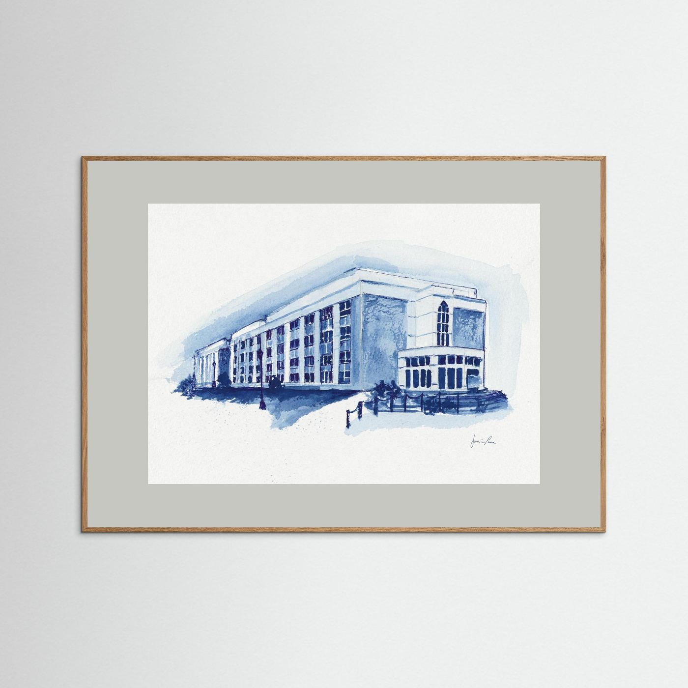 Mendel Science Center,  archival art print - Villanova University wall art