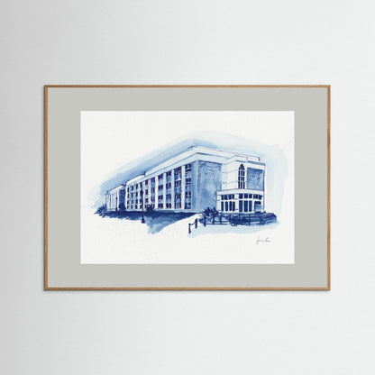 Mendel Science Center,  archival print - Villanova University wall art