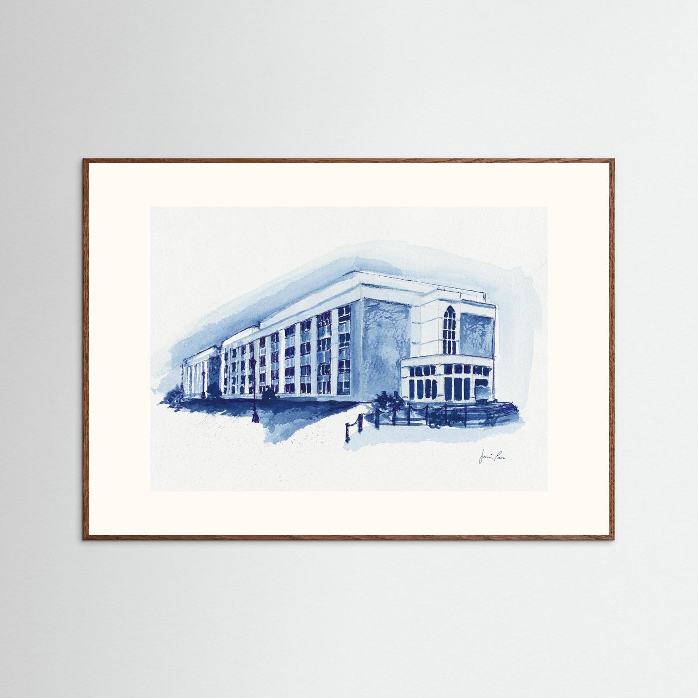 Mendel Science Center, archival print - Villanova University