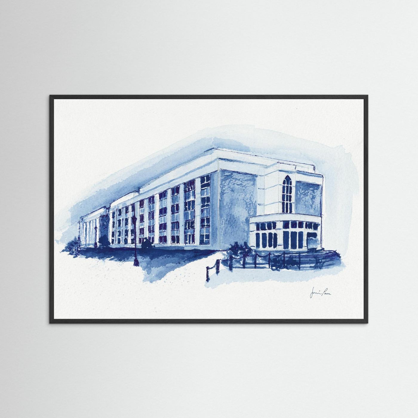 Mendel Science Center, archival print - Villanova University