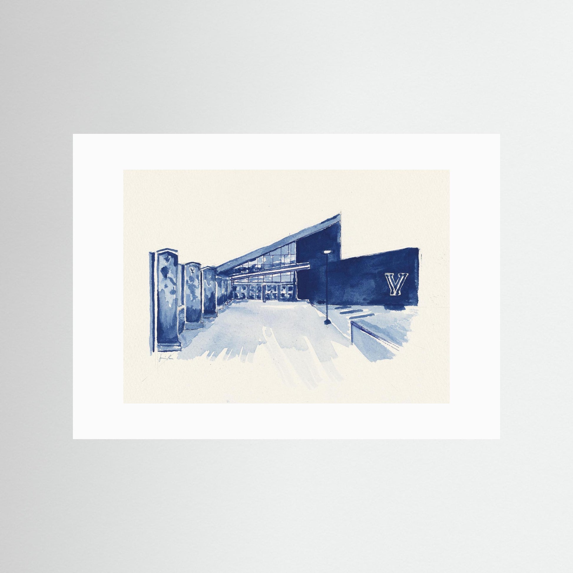 Villanova University, Finneran Pavilion, archival print