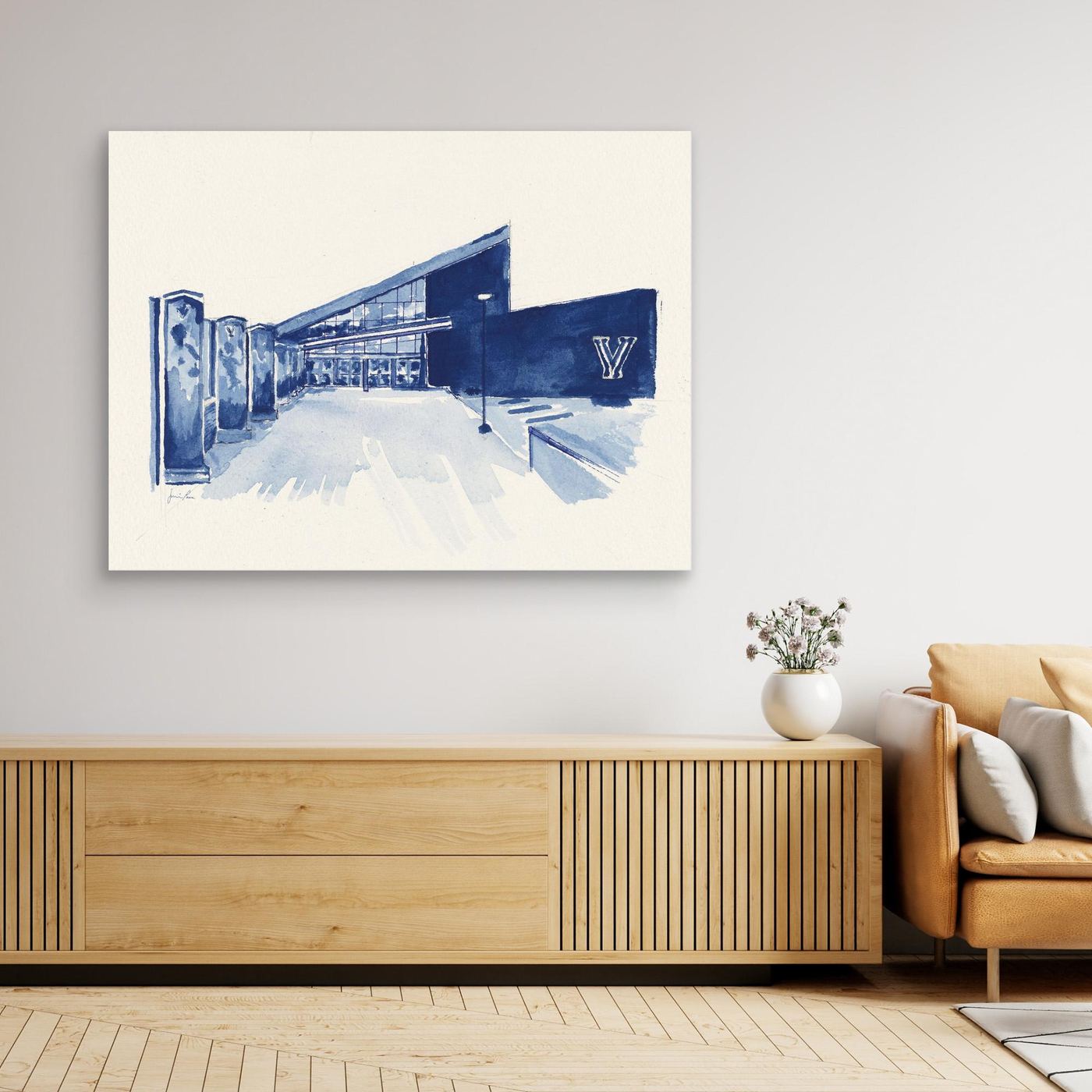 Finneran Pavilion, canvas print - Villanova University wall art