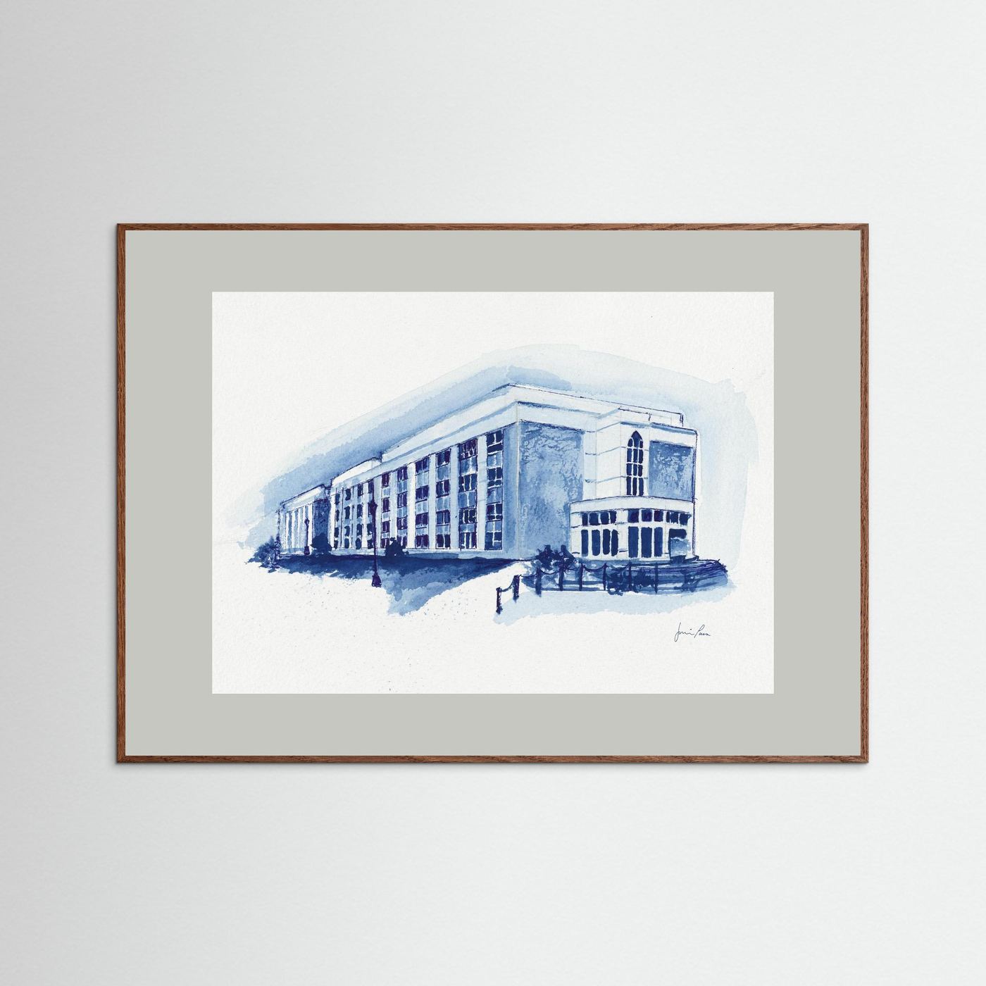 Mendel Science Center,  archival print - Villanova University wall art