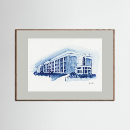 Mendel Science Center,  archival print - Villanova University wall art