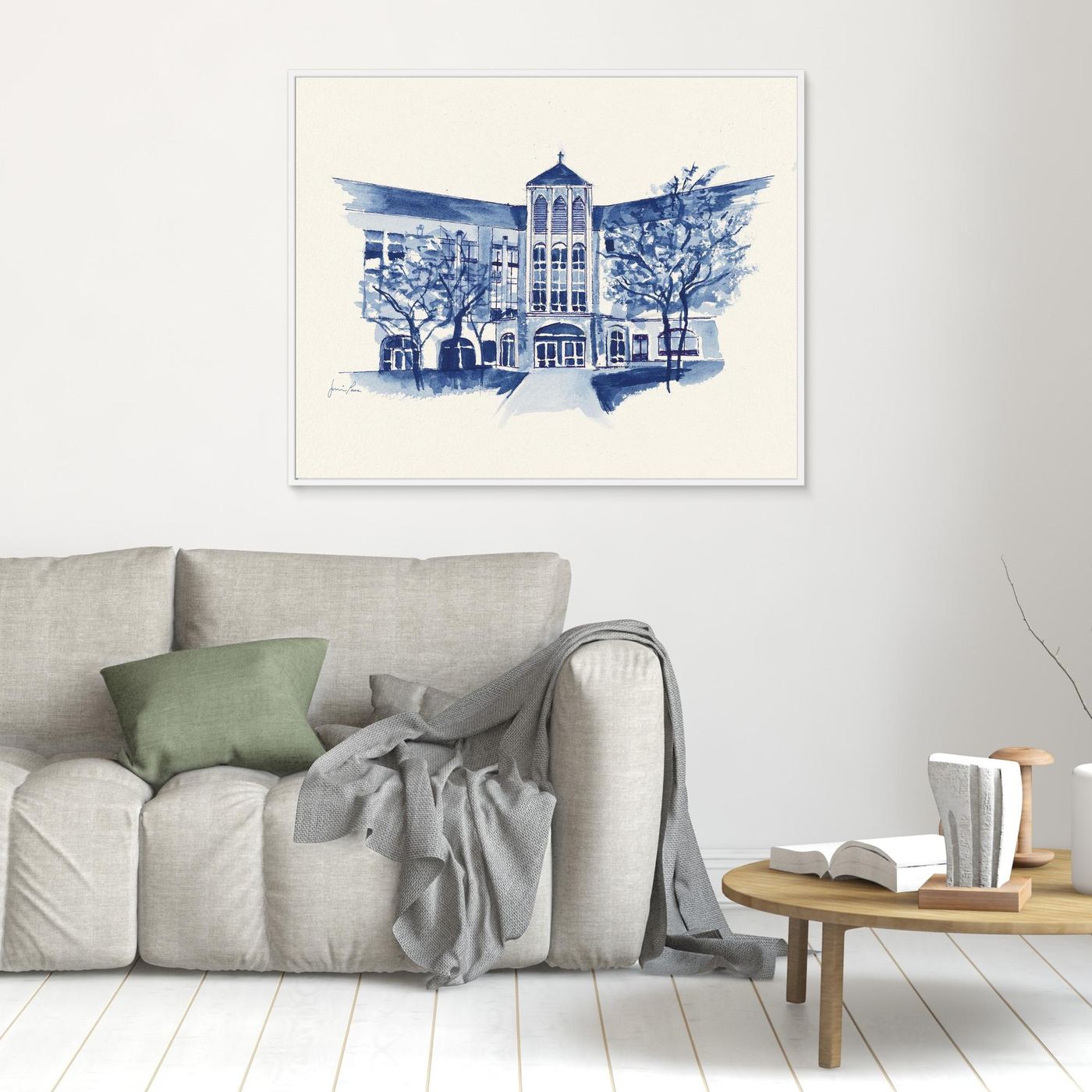 Driscoll Hall, canvas print - Villanova University wall art