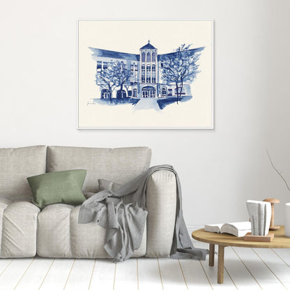 Driscoll Hall, canvas print - Villanova University wall art