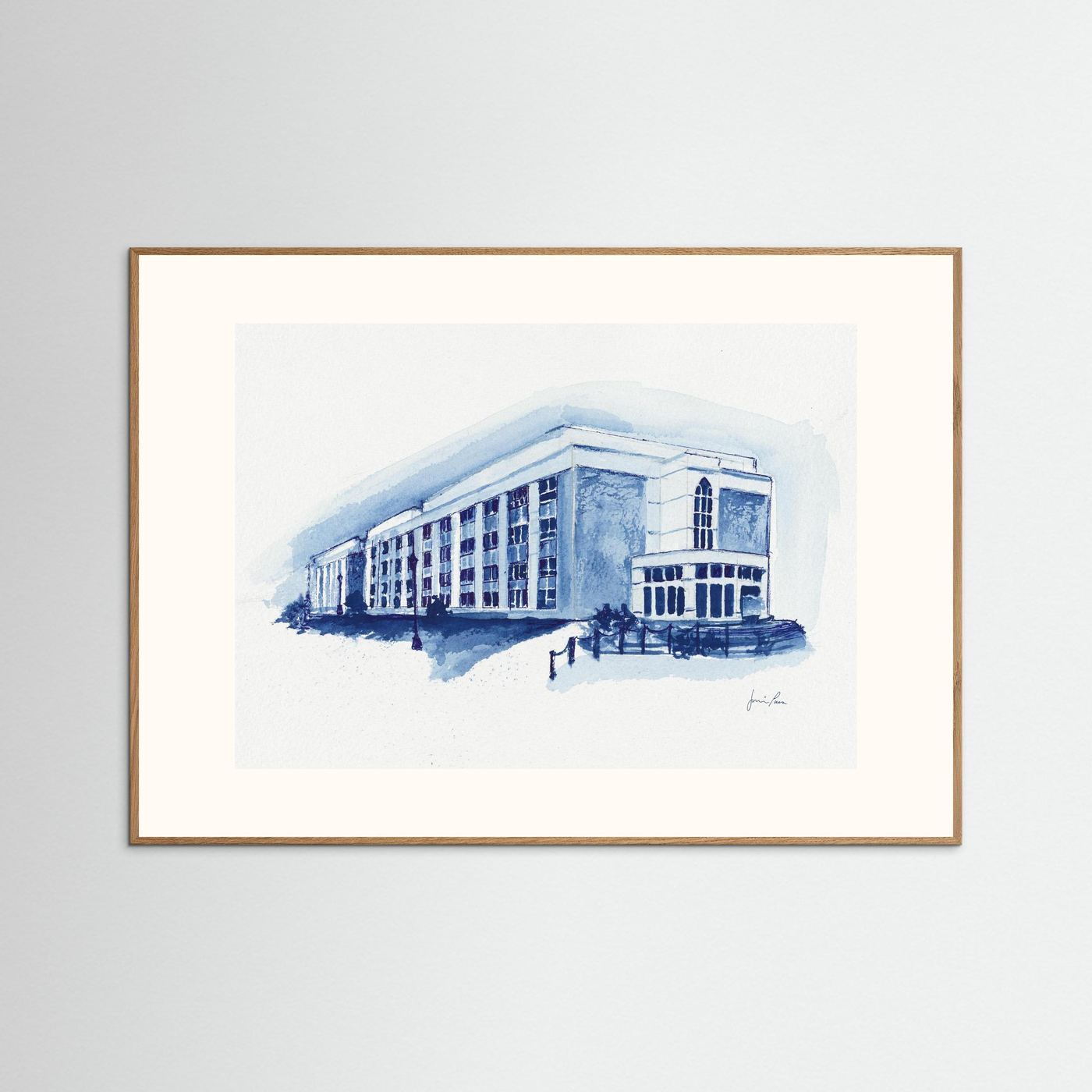Mendel Science Center,  archival art print - Villanova University wall art