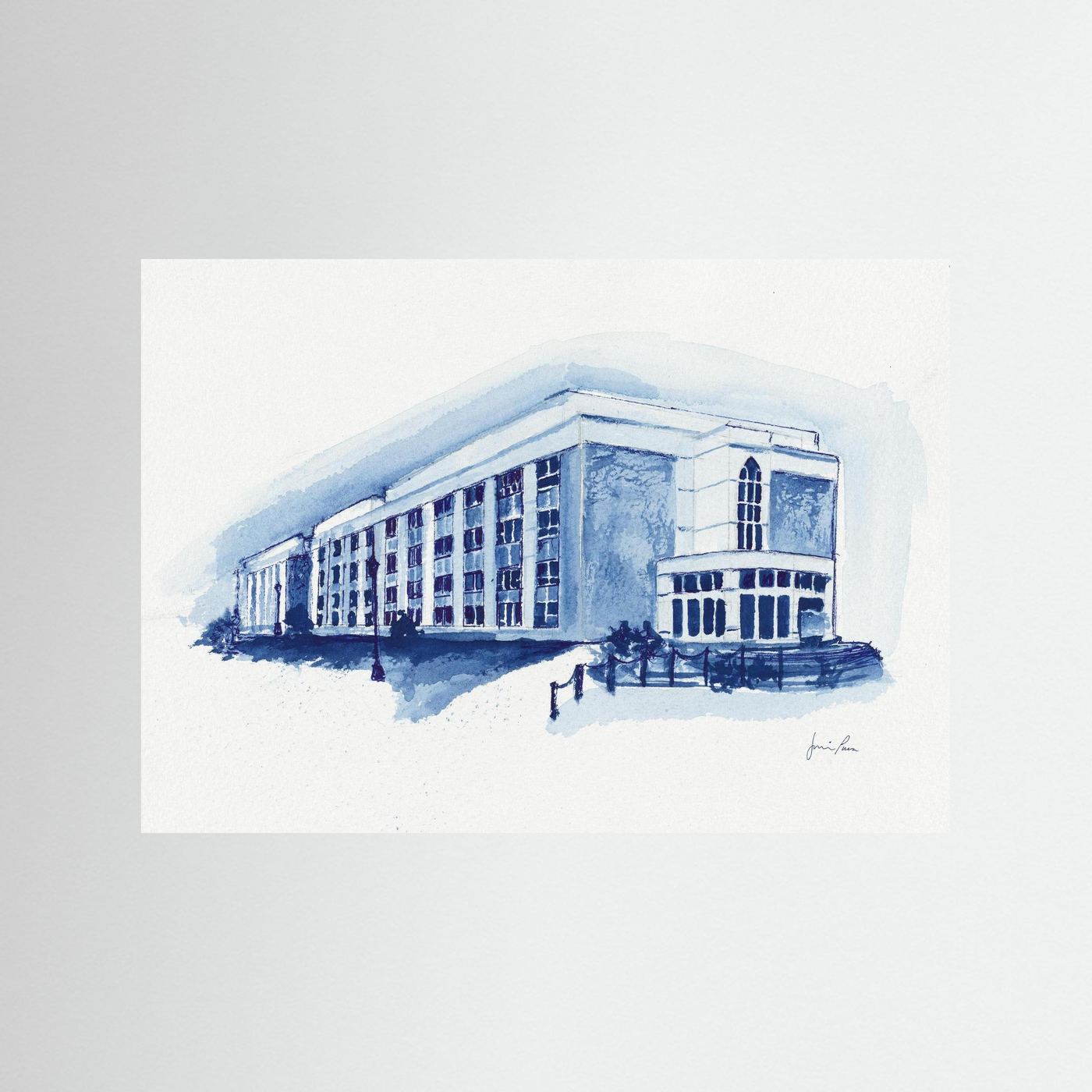 Mendel Science Center,  archival art print - Villanova University wall art